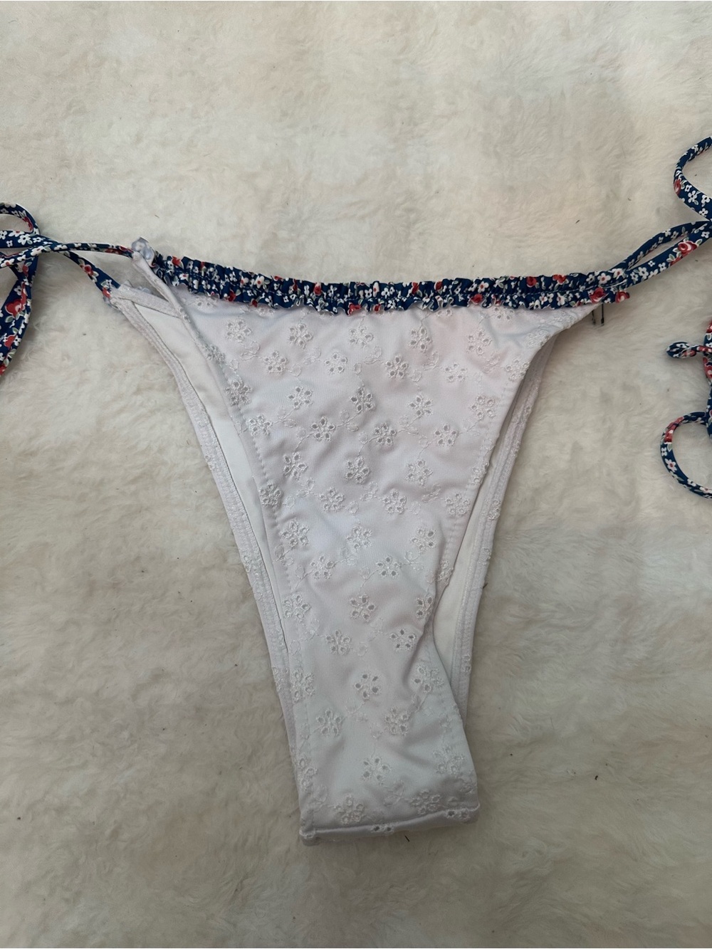 New! Frankie's Bikinis Garden Eyelet Divine Skimpy Bikini Bottom 39322 - Picture 5 of 10